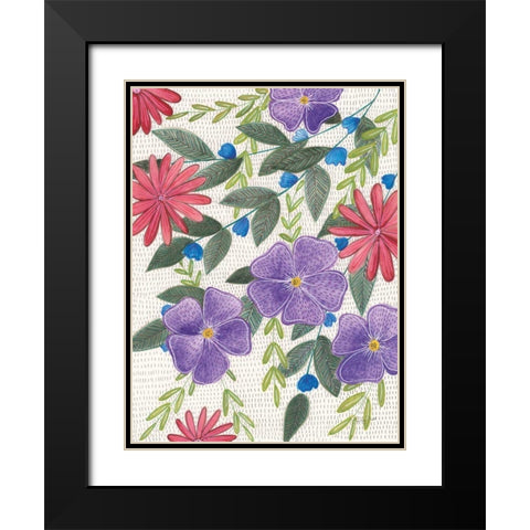 Joyful III Black Modern Wood Framed Art Print with Double Matting by Prahl, Courtney