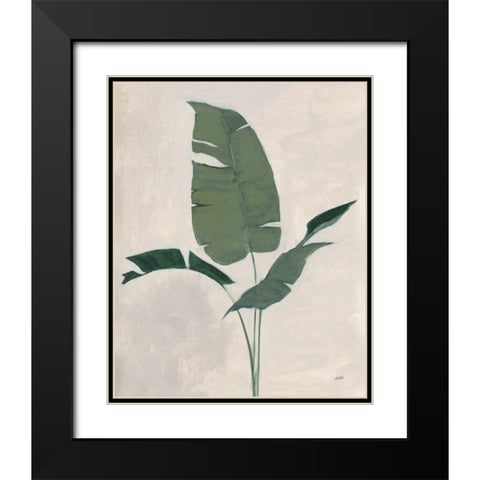 Palm Botanical II Black Modern Wood Framed Art Print with Double Matting by Purinton, Julia