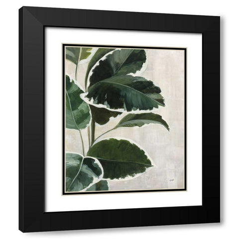 Tropical Study I Black Modern Wood Framed Art Print with Double Matting by Purinton, Julia