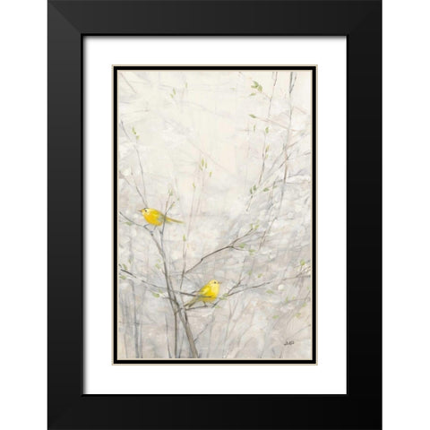 Birds in Trees II Black Modern Wood Framed Art Print with Double Matting by Purinton, Julia