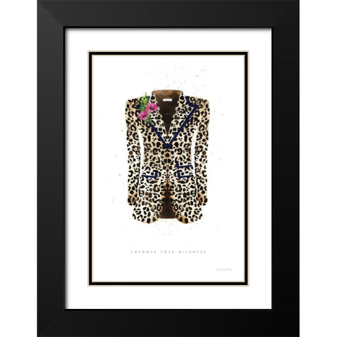 On the Wild Side II Black Modern Wood Framed Art Print with Double Matting by Charro, Mercedes Lopez
