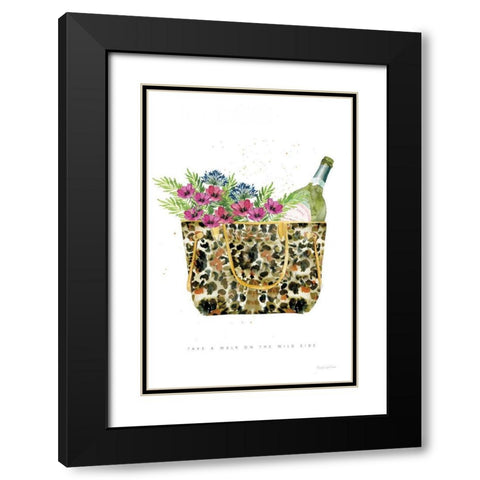 On the Wild Side IV Black Modern Wood Framed Art Print with Double Matting by Charro, Mercedes Lopez