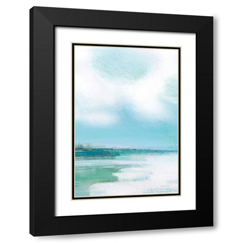 Morning Swim Black Modern Wood Framed Art Print with Double Matting by Charro, Mercedes Lopez