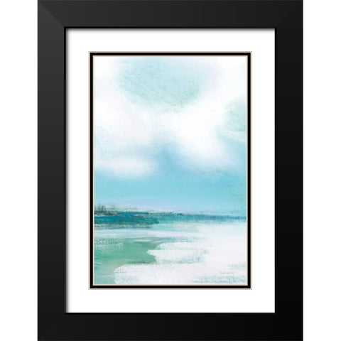 Morning Swim Black Modern Wood Framed Art Print with Double Matting by Charro, Mercedes Lopez
