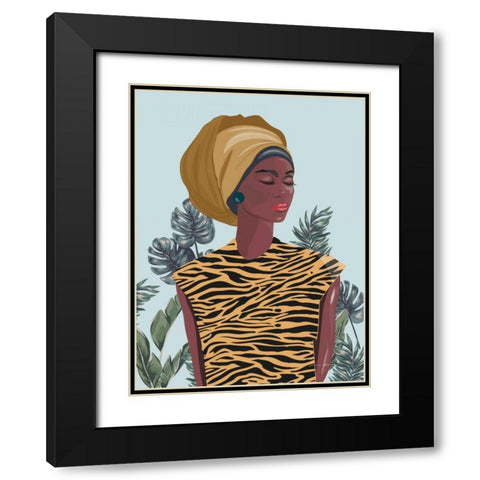 Strength and Beauty I Black Modern Wood Framed Art Print with Double Matting by Escalante, Omar