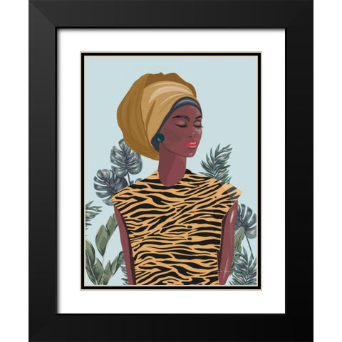 Strength and Beauty I Black Modern Wood Framed Art Print with Double Matting by Escalante, Omar