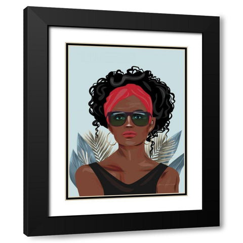 Strength and Beauty II Black Modern Wood Framed Art Print with Double Matting by Escalante, Omar