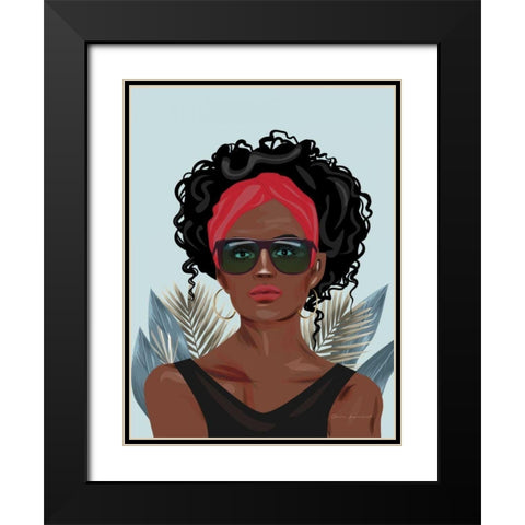 Strength and Beauty II Black Modern Wood Framed Art Print with Double Matting by Escalante, Omar