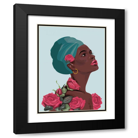Strength and Beauty III Black Modern Wood Framed Art Print with Double Matting by Escalante, Omar