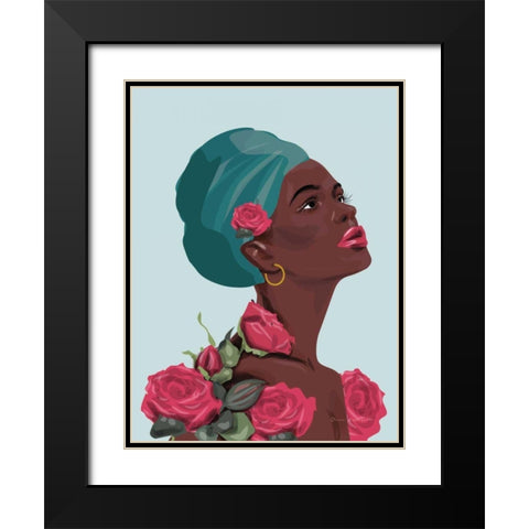 Strength and Beauty III Black Modern Wood Framed Art Print with Double Matting by Escalante, Omar