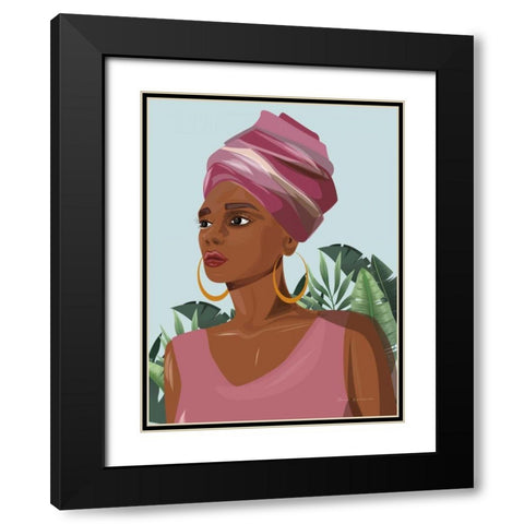 Strength and Beauty IV Black Modern Wood Framed Art Print with Double Matting by Escalante, Omar