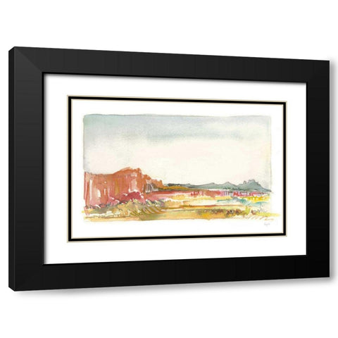 Looking Out Neutral Black Modern Wood Framed Art Print with Double Matting by Rice, Kristy