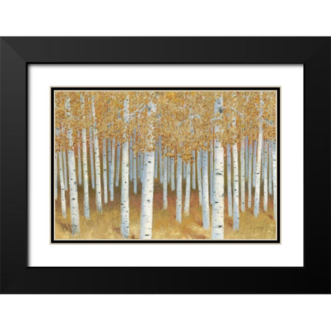 Forest of Gold Black Modern Wood Framed Art Print with Double Matting by Wiens, James