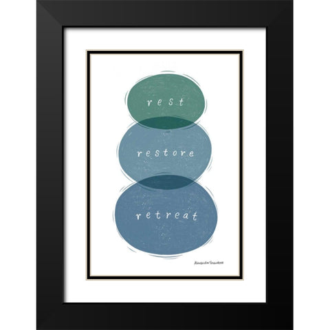 Nature Sanctuary VI Black Modern Wood Framed Art Print with Double Matting by Snowdon, Alexandra