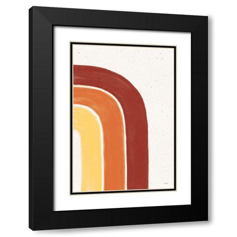 Fall Rainbow I Black Modern Wood Framed Art Print with Double Matting by York, Leah