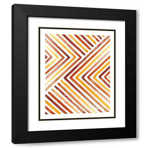 Fall Desert Sunset I Black Modern Wood Framed Art Print with Double Matting by Marshall, Laura