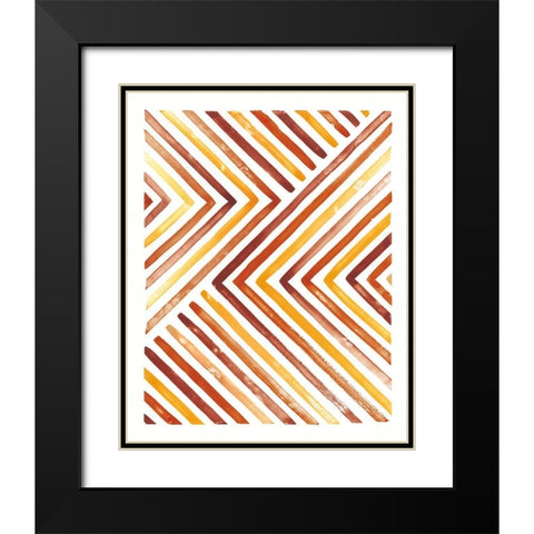 Fall Desert Sunset I Black Modern Wood Framed Art Print with Double Matting by Marshall, Laura
