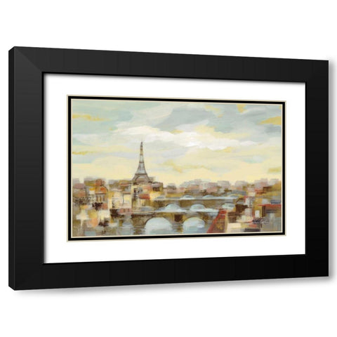 Paris Afternoon Black Modern Wood Framed Art Print with Double Matting by Vassileva, Silvia