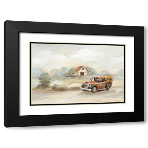The Old Farm Black Modern Wood Framed Art Print with Double Matting by Vassileva, Silvia