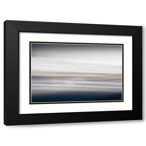 Waves Move Me IV Black Modern Wood Framed Art Print with Double Matting by Larson, Nathan