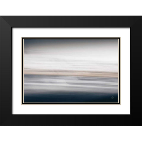 Waves Move Me IV Black Modern Wood Framed Art Print with Double Matting by Larson, Nathan