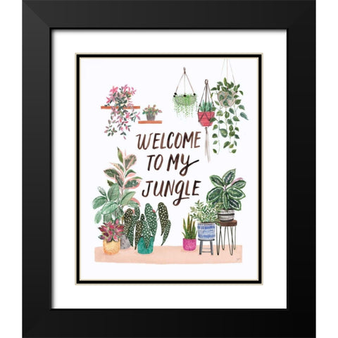 Jungle Home II Black Modern Wood Framed Art Print with Double Matting by Panganiban, Karyn