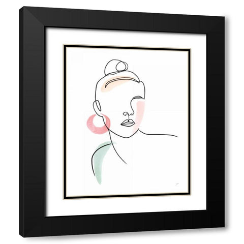 Going Out Tonight Black Modern Wood Framed Art Print with Double Matting by Panganiban, Karyn