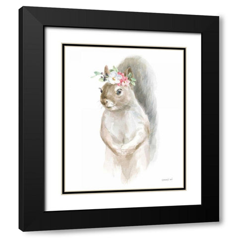 Wild for Flowers II Black Modern Wood Framed Art Print with Double Matting by Nai, Danhui