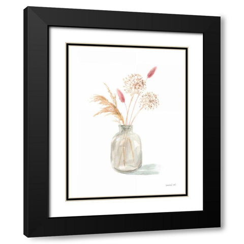 Everlasting Bouquet II Black Modern Wood Framed Art Print with Double Matting by Nai, Danhui