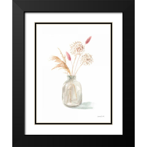 Everlasting Bouquet II Black Modern Wood Framed Art Print with Double Matting by Nai, Danhui