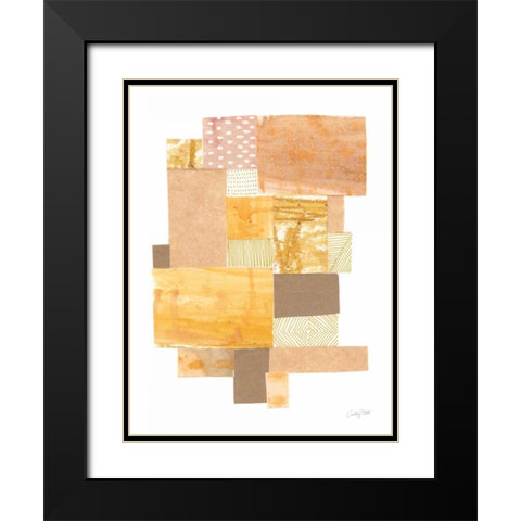 Building Blocks II Black Modern Wood Framed Art Print with Double Matting by Prahl, Courtney