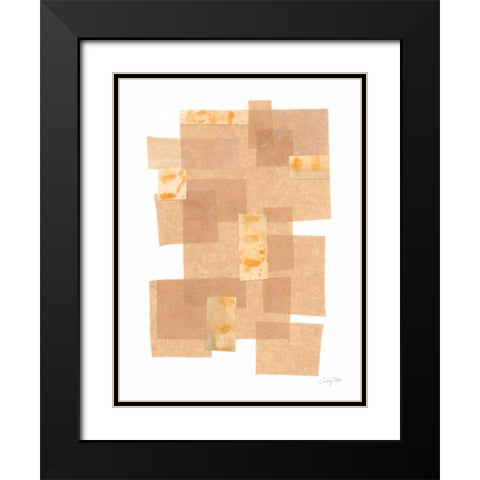 Building Blocks III Black Modern Wood Framed Art Print with Double Matting by Prahl, Courtney