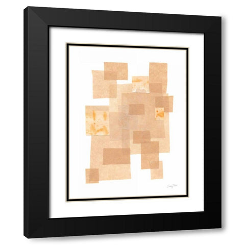 Building Blocks IV Black Modern Wood Framed Art Print with Double Matting by Prahl, Courtney