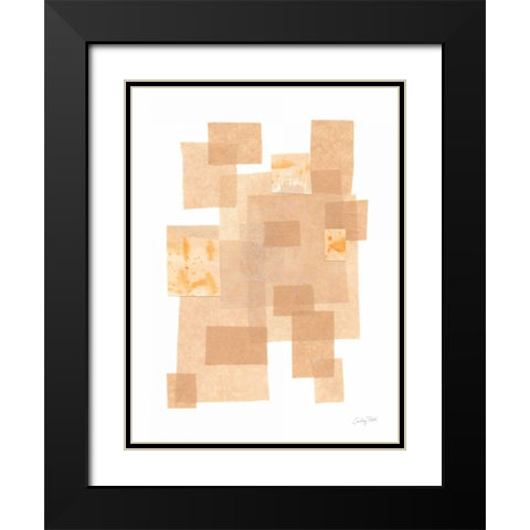 Building Blocks IV Black Modern Wood Framed Art Print with Double Matting by Prahl, Courtney