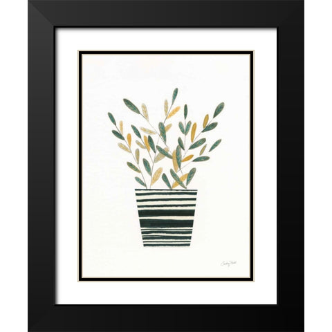 Herb Garden I Black Modern Wood Framed Art Print with Double Matting by Prahl, Courtney