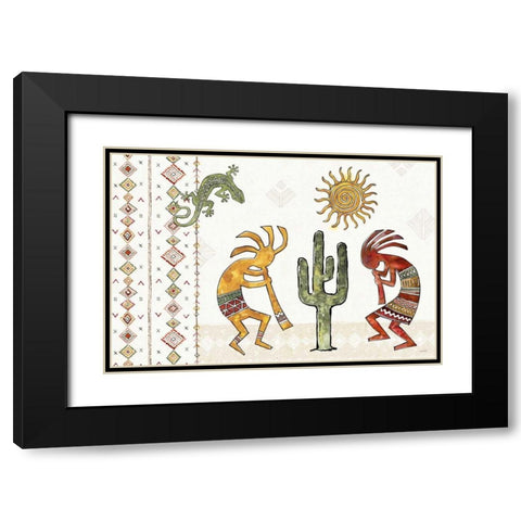 Southwest Flair I Black Modern Wood Framed Art Print with Double Matting by Tavoletti, Anne