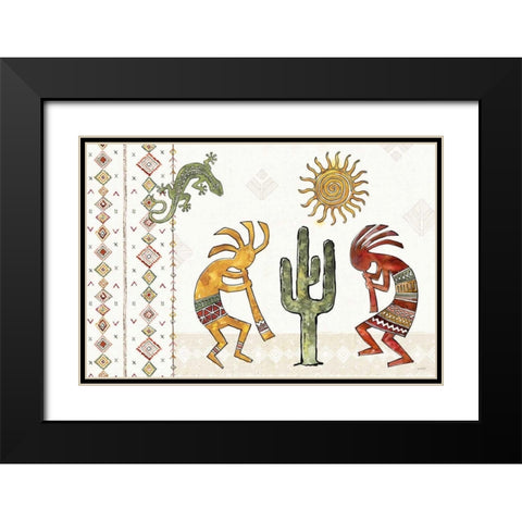 Southwest Flair I Black Modern Wood Framed Art Print with Double Matting by Tavoletti, Anne