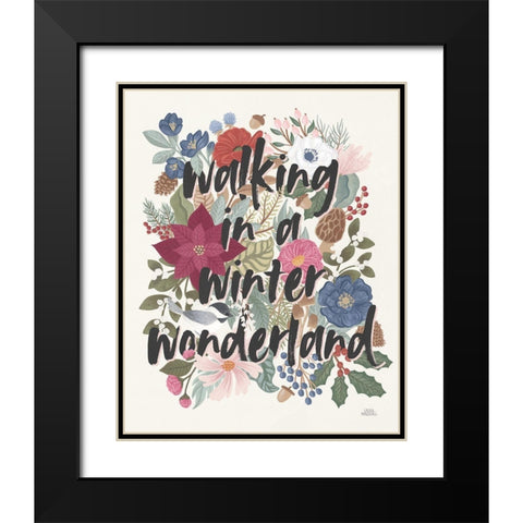 Winter Spirit VII Black Modern Wood Framed Art Print with Double Matting by Marshall, Laura