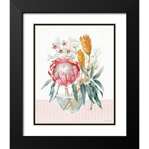 Petal Passion V Black Modern Wood Framed Art Print with Double Matting by Grove, Beth
