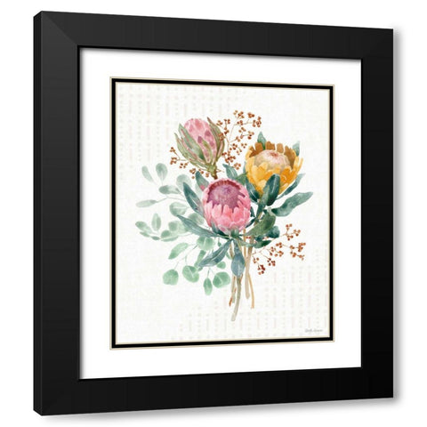 Petal Passion VII Black Modern Wood Framed Art Print with Double Matting by Grove, Beth