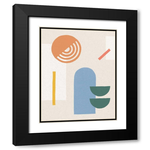 Shapely I Black Modern Wood Framed Art Print with Double Matting by Hershey, Moira
