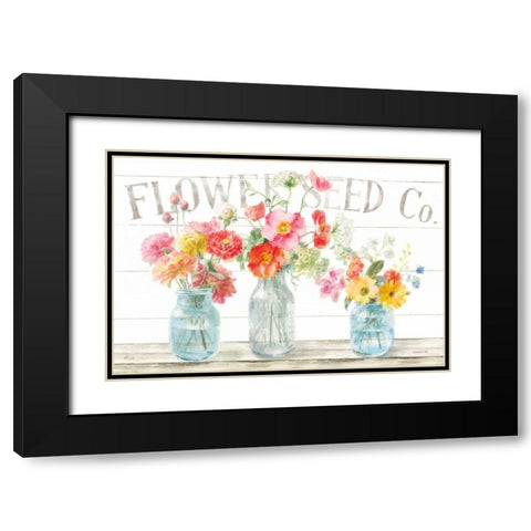 Homegrown Summer I Black Modern Wood Framed Art Print with Double Matting by Nai, Danhui