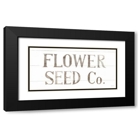 Homegrown Summer Sign III Black Modern Wood Framed Art Print with Double Matting by Nai, Danhui