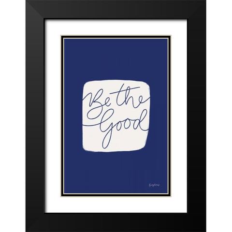 Calm Home VI Indigo Black Modern Wood Framed Art Print with Double Matting by Thorns, Becky