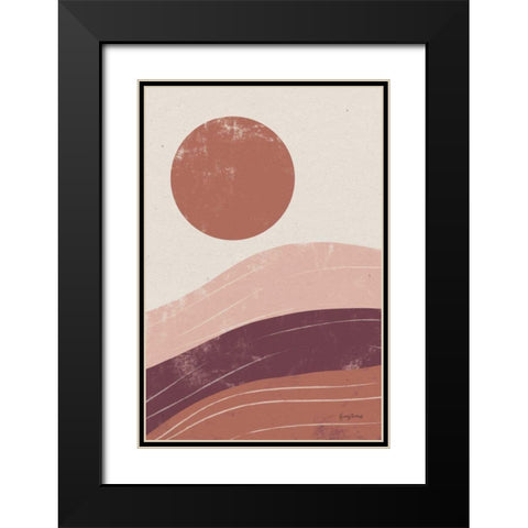 Eventide Desert Sunrise I Black Modern Wood Framed Art Print with Double Matting by Thorns, Becky