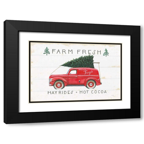 Christmas Farm VI Black Modern Wood Framed Art Print with Double Matting by Wiens, James