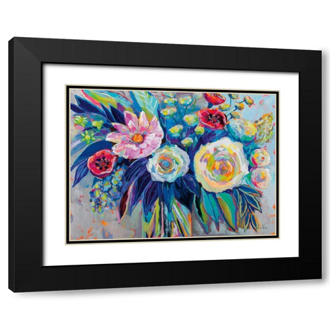 Garden Variety Black Modern Wood Framed Art Print with Double Matting by Vertentes, Jeanette