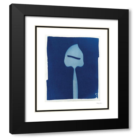 Cyanotype Kitchen II Black Modern Wood Framed Art Print with Double Matting by Green, Nancy