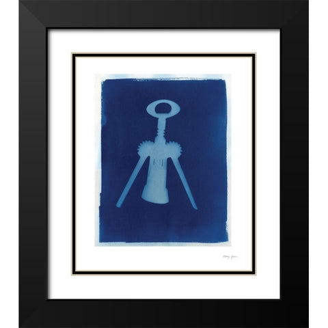 Cyanotype Kitchen VI Black Modern Wood Framed Art Print with Double Matting by Green, Nancy