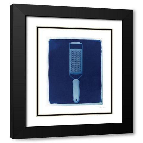 Cyanotype Kitchen VII Black Modern Wood Framed Art Print with Double Matting by Green, Nancy